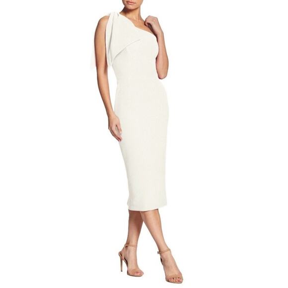 Dress the Population White Crepe Tiffany Dress NWT Size Large - Picture 2 of 13